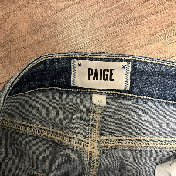 PAIGE Hoxton Ultra Skinny Jeans Size 24 Mid-Rise Stretch Denim Medium Wash - Picture 3 of 10